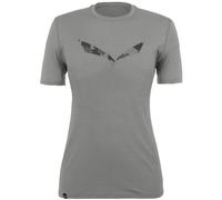 Salewa Pure Logo Amr W - T-Shit - Damen I46 D40 Grey/Dark Grey