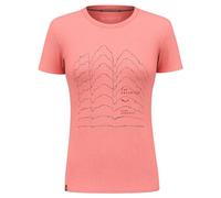 Salewa Pure Skyline Dry W T-Shirt., Lantana Pink Melange, XL