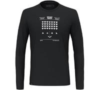 Salewa Pure Space Game Merino T-Shirt Men, Black Out, XL