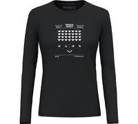 Salewa Pure Space Game Merino T-Shirt Women, Black Out, S
