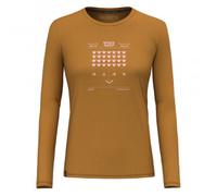 Salewa Pure Space Game Merino Tee Women 44/38 golden brown