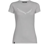 Salewa Solid Dri-Release - T-Shirt Bergsport - Damen I40 D34 Light Grey/White