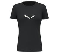Salewa Solidlogo Dri-Release Damen T-Shirt schwarz/Logo weiß - 38