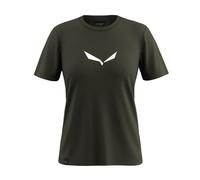 Salewa Solid Dri-Release - T-Shirt Bergsport - Damen I44 D38 Dark Green/White