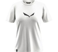 Salewa T-Shirt Solid Dry W kurzärmelig für Damen Weiß Größe XL