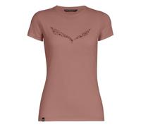 Salewa Solid Dry W T-Shirt, 2XL, Desert Pink