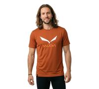 Salewa Funktionsshirt Solidlogo Dry T-Shirt - Bombay Brown - Gr. M