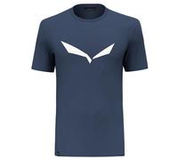 Salewa T-Shirt Solidlogo Dri-release® Kurzarm Dunkelblau Größe L
