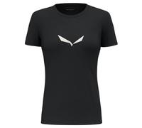 Salewa Solidlogo Dri-Release Damen T-Shirt schwarz/Logo weiß - 34