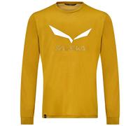 Salewa Solidlogo Dry Langarm-t-shirt L Olive Oil