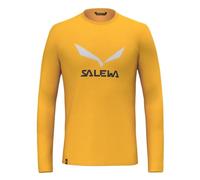Salewa Solidlogo Dry Long Sleeve Tee Men, Yellow, 3XL