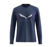 Salewa Solidlogo Dry Long Sleeve Tee Men, Blue, S
