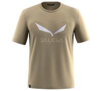 Salewa Kurzarm-T-Shirt Solidlogo Dry – Funktionsshirt Herren – Beige (Quicksand)