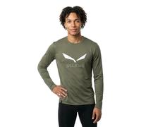 Salewa Herren Langarmshirt Solidlogo Dry – Faded Green XL