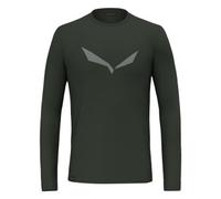 Salewa Solidlogo Dry'Ton Long Sleeved Shirt 54/2XL dark olive