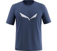 Salewa T-Shirt Solidlogo Dri-release® Kurzarm Dunkelblau Größe L