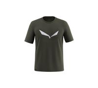 Salewa Solid Logo Dri-Rel T-Shirt kurzarm tannengrün - XL