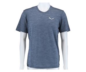 Salewa Sport-Tshirt Eagle Minilogo Merino (weich, leicht) javablau Herren, Größe 48/M