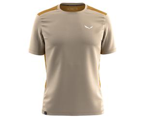 Salewa Sport-Tshirt Puez Hybrid Dry'Ton (hoher Feuchtigkeitstransport) sandbraun Herren, Größe 50/L
