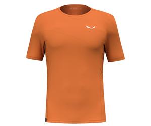 Salewa Sport-Tshirt Puez Sporty Dry (schnelltrocknend, 4-Wege-Stretch, geruchsneutralsierend) orange Herren, Größe 52/XL