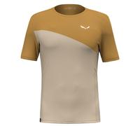 Salewa Sport-Tshirt Puez Sporty Dry (schnelltrocknend, 4-Wege-Stretch, geruchsneutralsierend) sandbraun/braun Herren, Größe 52/XL