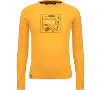 Salewa - Kid's Pure Graphic Dry L/S Tee - Longsleeve, Gr. 164, orange (Gold)