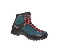 Salewa MTN Trainer Mid GORE-TEX Damen Wanderschuhe blau-grün/schwarz/rosa - 38