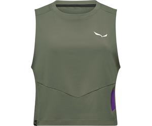 Salewa - Ultraleichtes und atmungsaktives Tanktop für Wanderungen - Damen / Frauen - Pedroc Dry Light Tank W Faded Green - Pedroc Dry Grün S