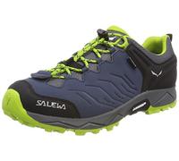 Salewa Unisex Kids Jr Mountain Trainer Waterproof Trekking hiking shoes, Dark Denim Cactus, 1.5 UK