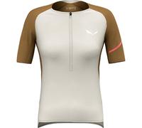 Salewa Damen Vento AM Halfzip T-Shirt (Beige / Braun, Gr.: 40)