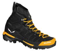 Salewa Wanderschuhe Ortles Light MID Powertex (Winterwanderung/Trekking, wasserdicht) schwarz/gold Herren, Größe Euro (US) 46 (12)