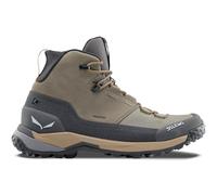 Salewa Puez Leather Mid Powertex Wanderschuhe grün/grau/braun/beige - 42