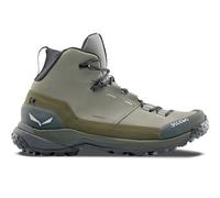 Salewa Wanderschuhe Puez Leather Mid Powertex (Trekking, Nubukleder, wasserdicht) huntergrün/olive Herren, Größe Euro (US) 46 (12)