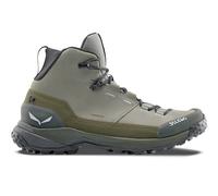 Salewa Wanderschuhe Puez Leather Mid PTX Herren Grau/Oliv Gr. 41
