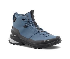 Salewa Wanderschuhe Puez Mid Powertex (Trekking, wasserdicht, atmungsaktiv) javablau/schwarz Herren, Größe Euro (US) 45 (11,5)