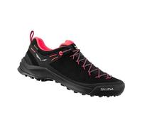 SALEWA Wildfire Leather GTX W, Zapatillas de Senderismo Mujer, Black/Fluo Coral, 38 EU
