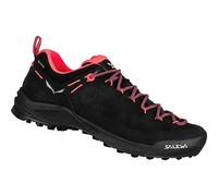 SALEWA Wildfire Leather GTX W, Zapatillas de Senderismo Mujer, Black/Fluo Coral, 38 EU