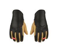 Salewa Winterhandschuhe (Vollleder-Innenhand) Ortles AM - warm, winddicht und atmungsaktiv - schwarz/gelb Damen, Größe M