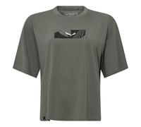 Salewa Women's Eagle Hybrid Loose T-Shirt W Small tee, Faded Green, XXS, Verblasstes Grün, XXS