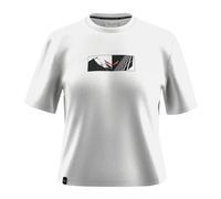 Salewa Women's Eagle Hybrid Loose T-Shirt W Small tee, Optical White, S, optical white, Small
