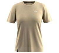 Salewa - Women's Eagle Minilogo Alpine Merino T-Shirt - Merinoshirt, Gr. XS 34, beige (Quicksand)