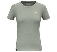 Salewa - Women's Eagle Minilogo AM T-Shirt - Merinoshirt, Gr. L 40, grau (Shadow)