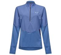 Salewa - Women's Pedroc Dry Wind HZ Tee - Longsleeve, Gr. L 40, blau (MorningBlue)