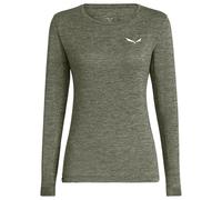 Salewa Puez Melange Dry Damen Langarmshirt grünlich grau - 42