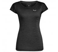 Salewa - Women's Puez Melange Dry S/S Tee - T-Shirt, Gr. XXL 44, schwarz (BlackOutMelange)