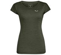 Salewa - Women's Puez Melange Dry S/S Tee - T-Shirt, Gr. XXS 32, oliv (DarkOliveMelange)