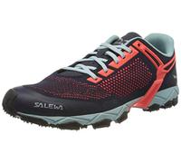 Salewa WS Lite Train Knitted Zapatillas de trail running, Premium Navy/Fluo Coral, 40.5 EU