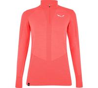 Salewa Zebru MED Warm AMR W 1/2Z Tee fluo coral (6080) 36