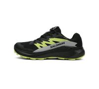 Trailrunningschuh SALOMON "ALPHAGLIDE GTX", Gr. 49, schwarz, alloy, sharp grün, Synthetik, Textil, sportlich, Schuhe, wasserdicht (83855455-49) schwarz, alloy, sharp grün