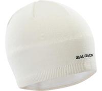 Salomon Beanie, Warm Running Cap Unisex, Hiking, Trail Running, and Outdoor Sports, Whisper White, one Size fits All